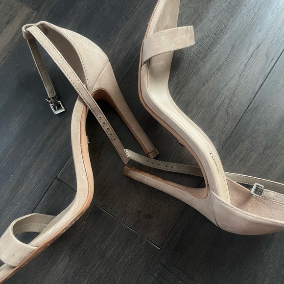 SCHUTZ Tan Stiletto Heels Open-Toe Sandals - Picture 2 of 5